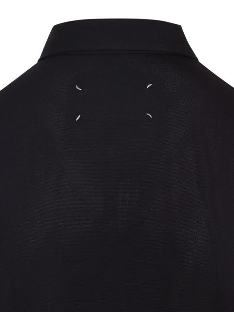 Maison Margiela buttoned-collar polo shirt - Black
