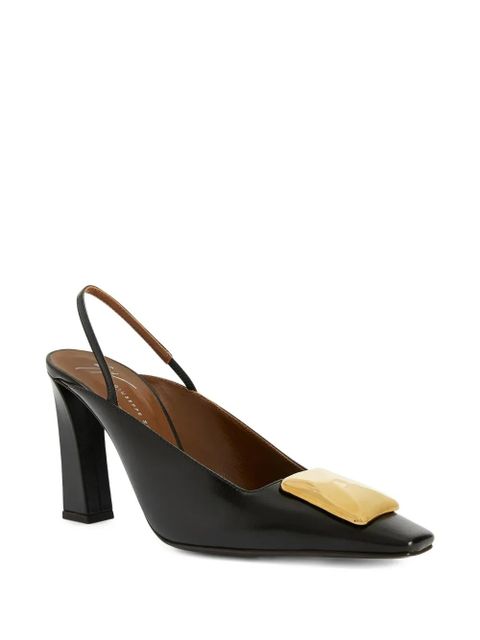 Giuseppe Zanotti 90mm Brendha Stone pumps - Black - zdjęcie produktu nr 2