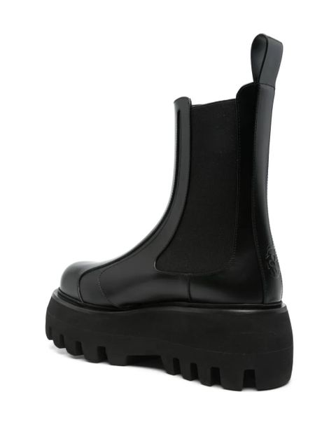 Alexander McQueen leather boots - Black