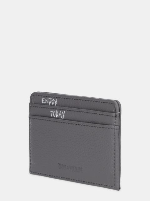 ZADIG&VOLTAIRE etui na karty skórzane kolor szary LWSG00001 - zdjęcie produktu nr 2