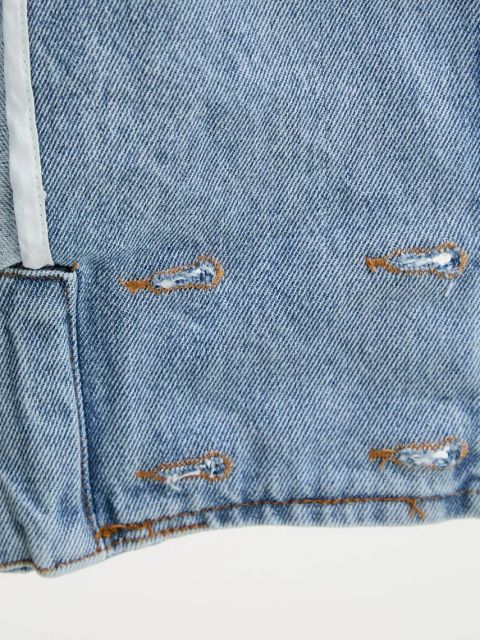 Answear.LAB kurtka jeansowa kolor niebieski przejściowa oversize