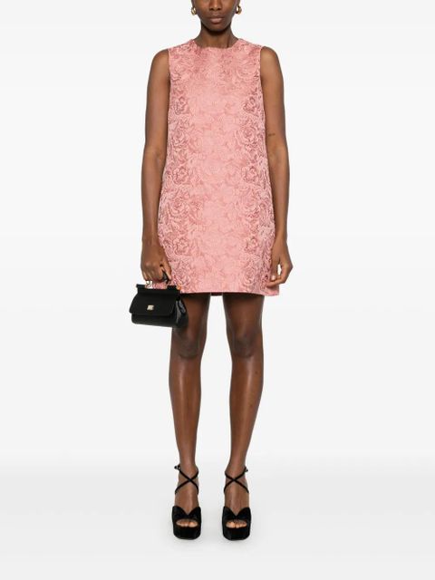 Dolce & Gabbana DNA floral-jacquard mini dress - Pink - zdjęcie produktu nr 2