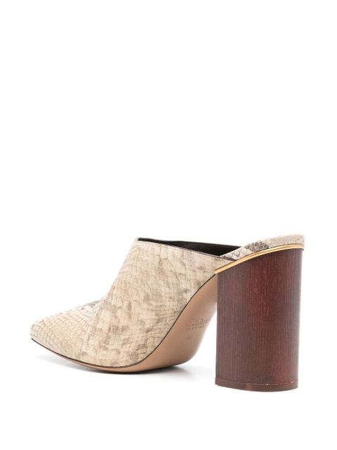 Chloé 95mm Ambre mules - Neutrals