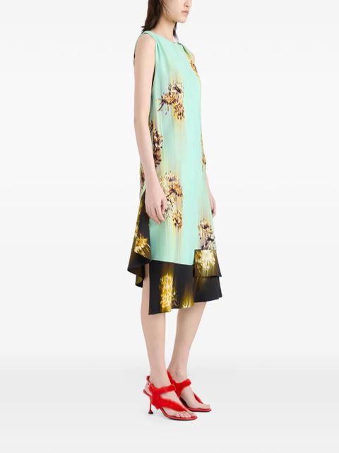 Proenza Schouler Rhetta printed midi dress - Green