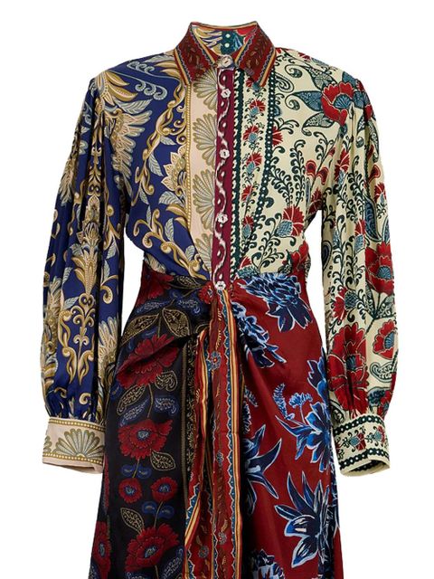 FARM Rio floral-print midi dress - Red