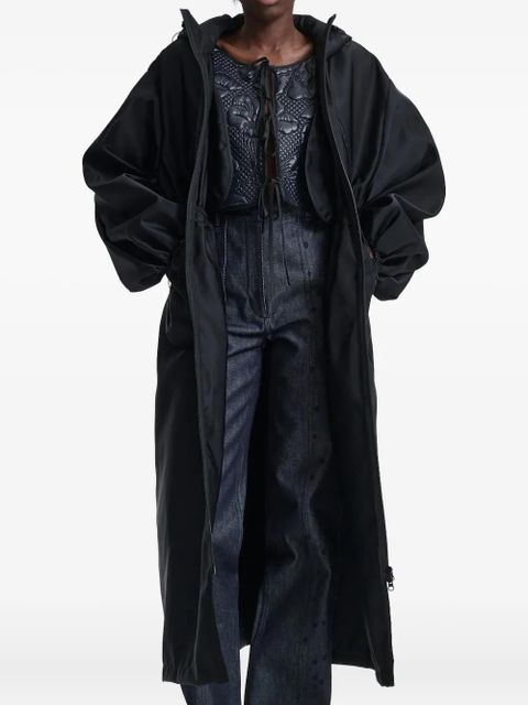 Cecilie Bahnsen hooded drawstring parka coat - Black - zdjęcie produktu nr 2