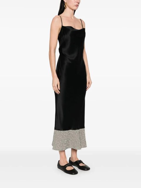 Nanushka satin midi dress - Black