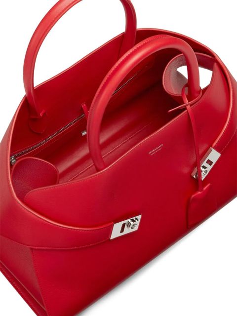 Ferragamo Hug leather tote bag - Red - zdjęcie produktu nr 2