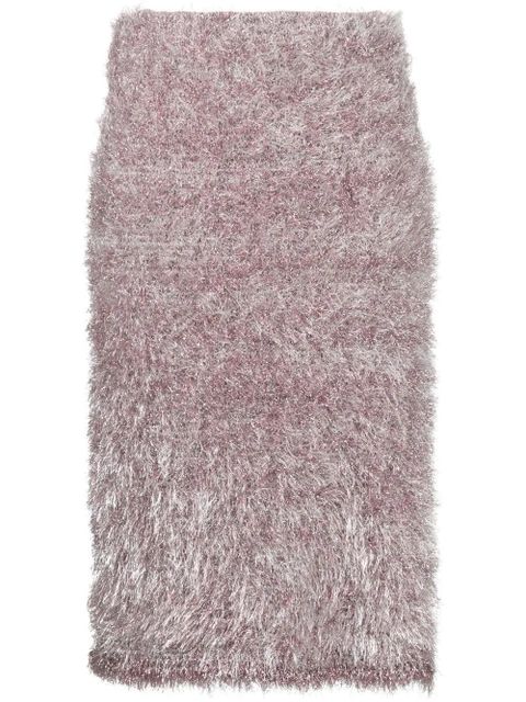 JW Anderson textured midi pencil skirt - Pink - zdjęcie produktu nr 1