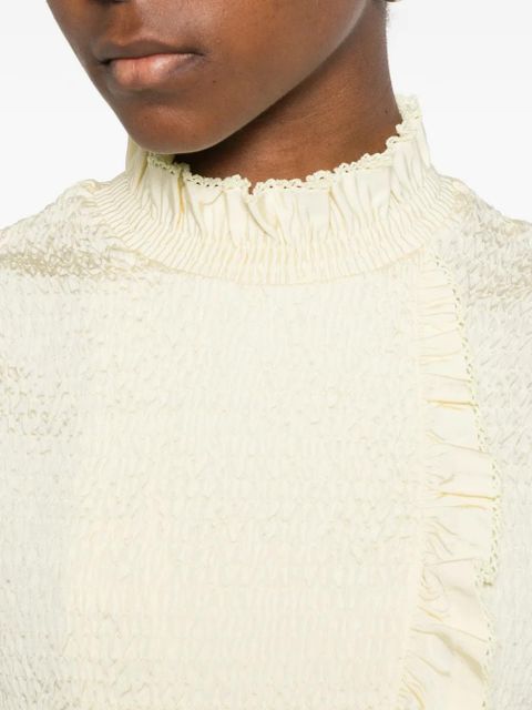 SANDRO mock-neck blouse - Yellow