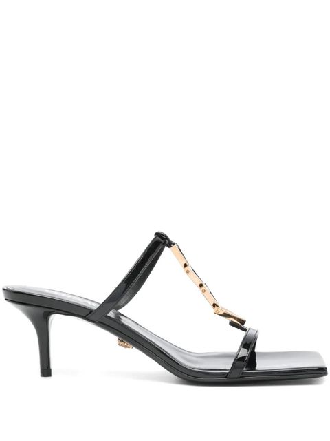 Versace 60mm leather sandals - Black - zdjęcie produktu nr 1