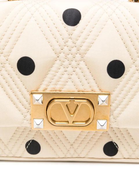 Valentino Garavani polka-dot shoulder bag - Neutrals
