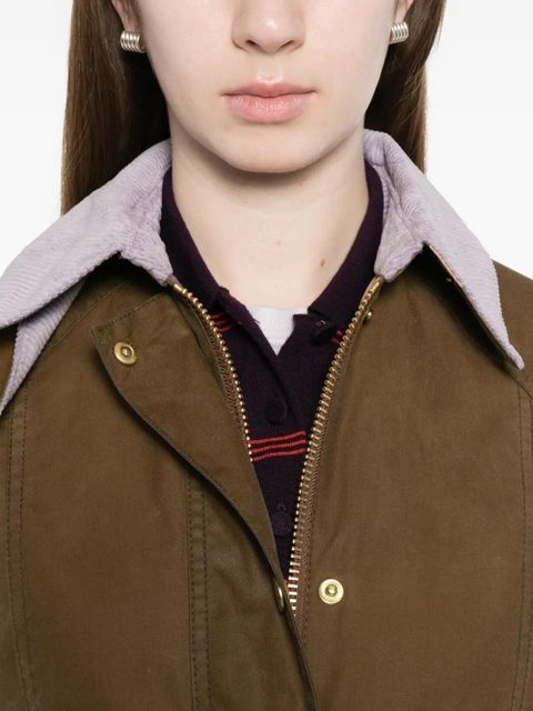 Barbour Beadnell corduroy-collar jacket - Brown