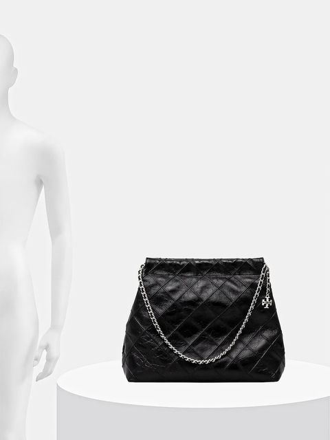 Tory Burch torebka skórzana Fleming kolor czarny 165170-001