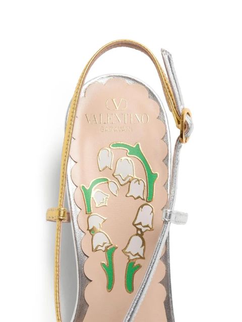 Valentino Garavani 45mm Bowow slingback pumps - Black