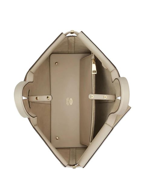 Tod's medium-small leather tote bag - Neutrals