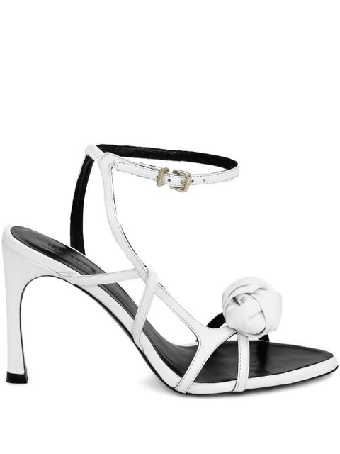 ROTATE BIRGER CHRISTENSEN knot-detail leather sandals - White - zdjęcie produktu nr 1