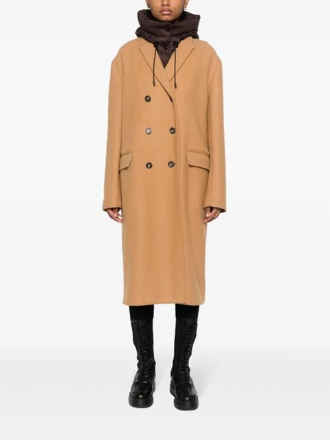 Yves Salomon padded hooded bib - Brown - zdjęcie produktu nr 2