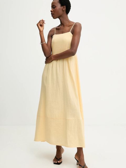 Answear.LAB sukienka z dodatkiem lnu - zdjęcie produktu nr 1