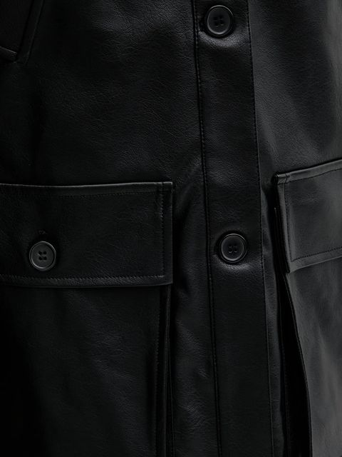 Bardot kurtka kolor czarny przejściowa 60034JB