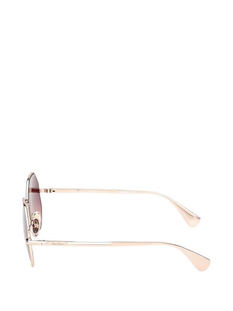 Max Mara Eyewear oval-frame sunglasses - Gold