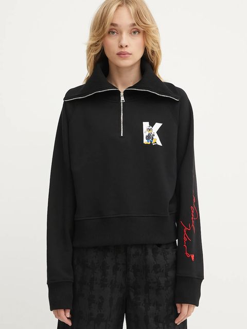 Karl Lagerfeld bluza KL X DISNEY damska kolor czarny z nadrukiem A3W20063 - zdjęcie produktu nr 1