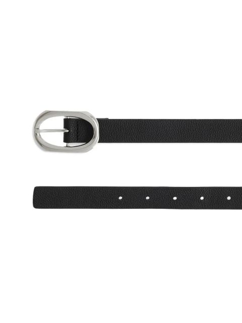 ANINE BING Small Signature Link belt - Black
