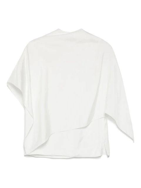 Ferragamo asymmetric design top - White - zdjęcie produktu nr 2