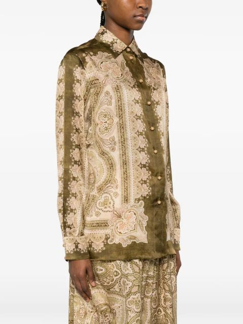 ZIMMERMANN paisley buttoned shirt - Green