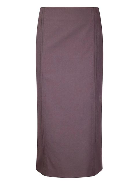 MM6 Maison Margiela panelled midi skirt - |BURGUNDY - zdjęcie produktu nr 1