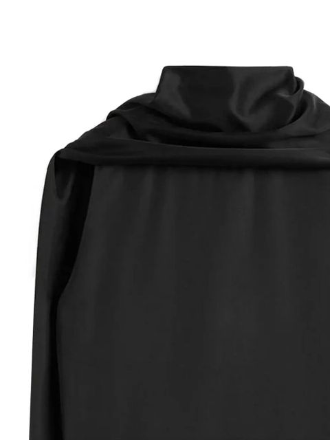 TOTEME scarf-detail cocoon mini dress - Black - zdjęcie produktu nr 2