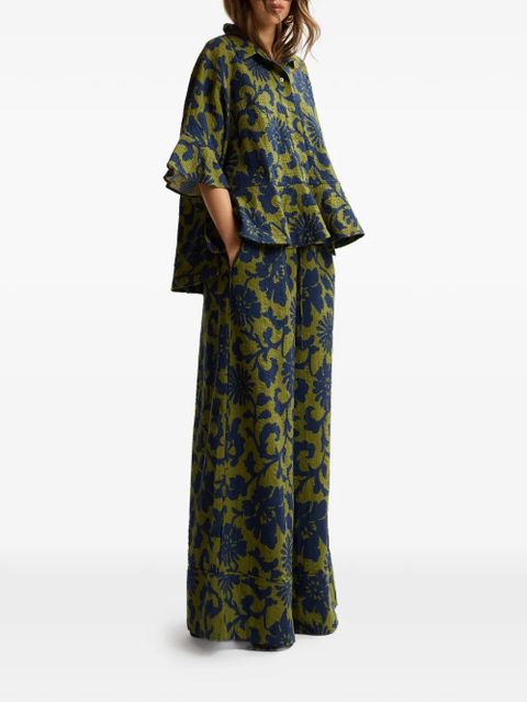 Essentiel Antwerp floral-pattern trousers - Green - zdjęcie produktu nr 2
