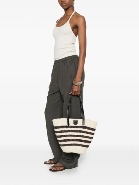 Max Mara Wkagennaio striped tote bag - Neutrals - zdjęcie produktu nr 2