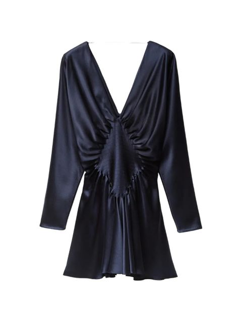 Versace V-neck panelled mini dress - Blue - zdjęcie produktu nr 1