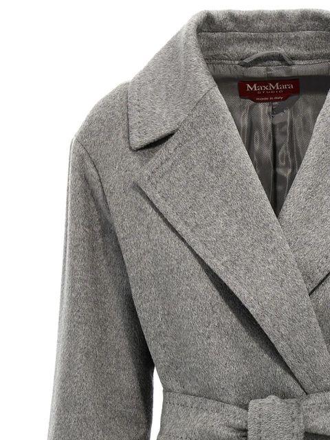 Max Mara belted cashmere coat - Grey