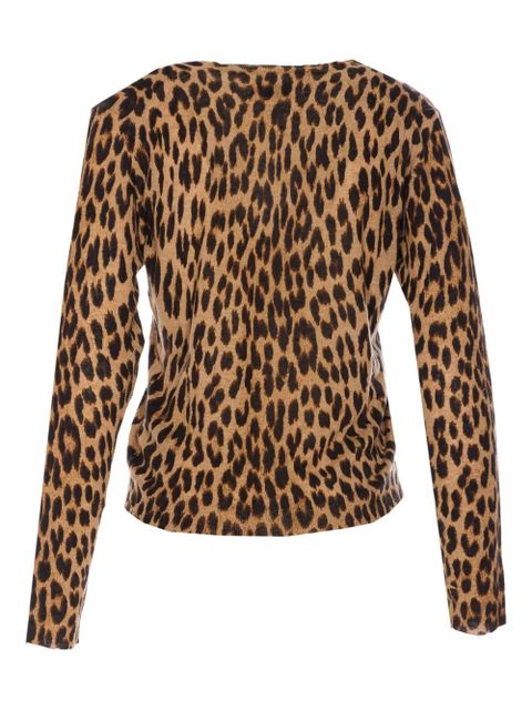 Zadig&Voltaire leopard-print button cardigan - Brown - zdjęcie produktu nr 2