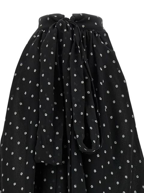 ROTATE BIRGER CHRISTENSEN floral-print top - Black