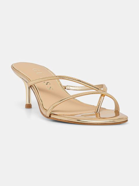 Guess japonki na obcasie damskie GAZEY - zdjęcie produktu nr 1