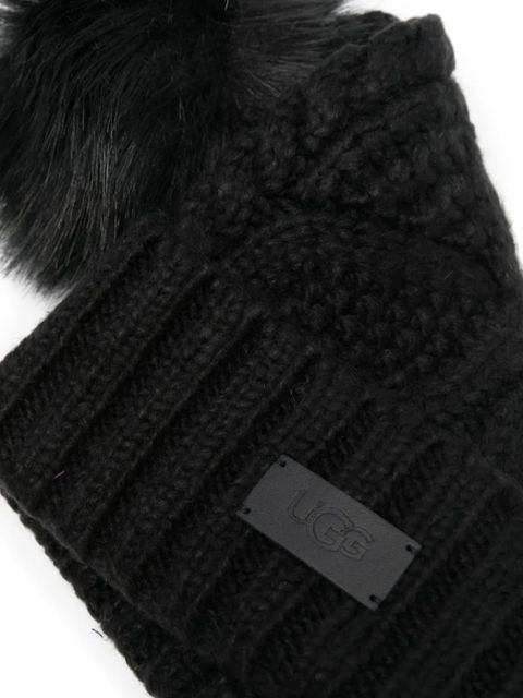 UGG cable pom beanie - Black