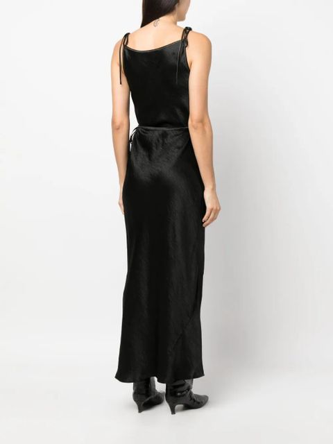Acne Studios sleeveless satin dress - Black