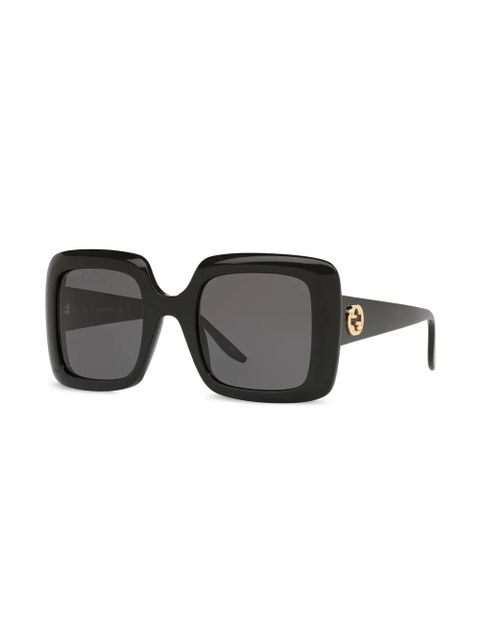 Gucci Eyewear oversized square-frame sunglasses - Black - zdjęcie produktu nr 2