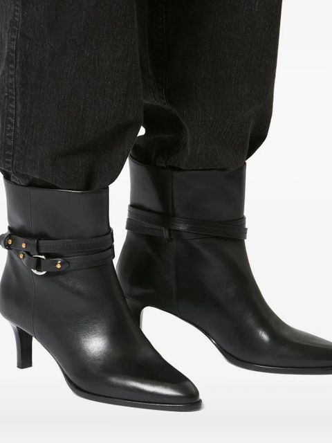 ISABEL MARANT 55mm Meyli pointed ankle boots - Black