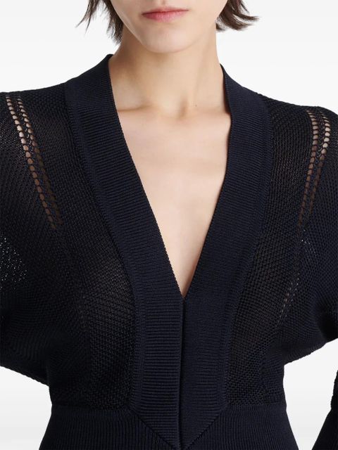 ERES Stella knitted V-neck dress - Black