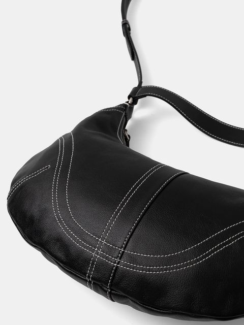 Answear.LAB torebka skórzana kolor czarny