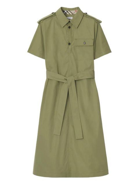 Burberry cotton shirt dress - Green - zdjęcie produktu nr 1