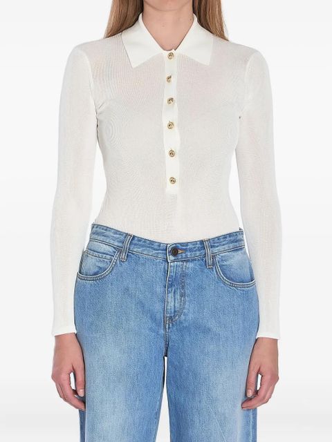 Self-Portrait knitted body - White - zdjęcie produktu nr 1