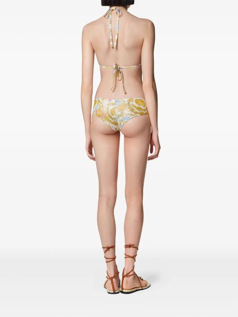 Versace Underwater Barocco bikini top - Gold