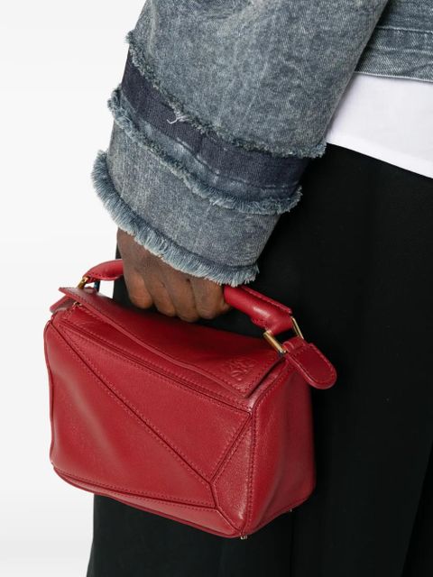 LOEWE Featherlight Puzzle mini bag - Red - zdjęcie produktu nr 2