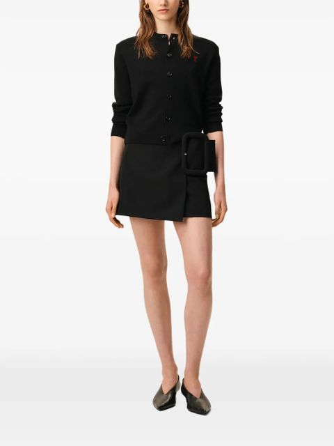 AMI Paris Ami De Coeur wool cardigan - Black - zdjęcie produktu nr 2