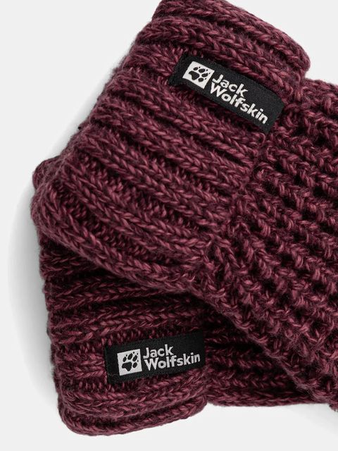 Jack Wolfskin rękawiczki MEDLEY KNIT damskie kolor fioletowy A65233 - zdjęcie produktu nr 2